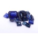 A mixed lot of loose cut blue sapphires, various, totalling 10.31 carats (VAT will be charged on the