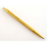 MONTBLANC, Noblesse, a gold plated pencil, retains lead, no box or paperwork