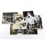 A collection of nine photographs of Brigitte Bardot, Elizabeth Taylor and others. In generally