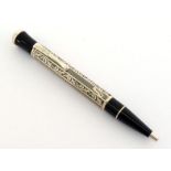 MONTBLANC, Marcel Proust, a limited edition Writer's Series silver and black resin ballpoint pen,