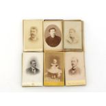 A group of 42 carte-de-visite photographs, late 19th and early 20th century, male and female