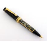 MONTBLANC, a limited edition 'Andre Dumas' Writer's Edition marbled and brown resin