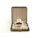 An American silver five-piece christening set by Black, Starr and Frost of New York, circa 1910/