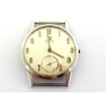 OMEGA, a 1960s gentleman's stainless steel manual wind wristwatch, ref. 121.001-63, the silvered