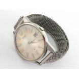 SEIKO, a gentleman's stainless steel automatic wristwatch, ref. 7005-2000, the large silvered dial