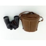 A pair of Canadian WWII 7x50 binoculars by REL, Research Enterprises Limited, complete with