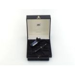 MONTBLANC Meisterstuck 149, a black resin fountain pen, with fine nib and piston filler mechanism,
