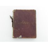 A Victorian/Edwardian album 1886/1906 with contributions from various friends comprising drawings,