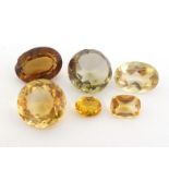 A mixed lot of loose cut citrines, totalling approx. 35.36 carats (VAT will be charged on the hammer