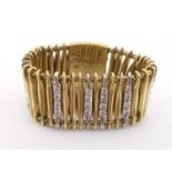 H. Stern, 'Filaments Collection', an 18 carat gold and diamond ring, the articulated band composed