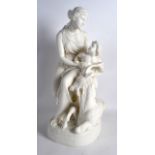 A LARGE 19TH CENTURY COPELAND R MONTI PARIAN GROUP 'Infancy of Jupiter', C1878. 1Ft 7.5ins high.