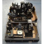 A COLLECTION OF NINE VINTAGE PROJECTORS & PATHESCOPES of various forms and sizes, together with