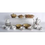 A COLLECTION OF EARLY 20TH CENTURY MINIATURE TOY WARES together with miniature French sponge