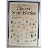 A 20TH CENTURY FRAMED PRINT, An exhibition of Chinese Snuff Bottles from the collection of Mary &