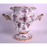 A LARGE 19TH CENTURY FRENCH SAMSONS OF PARIS TWIN HANDLED ICE PAIL painted in the Chinese Export