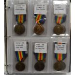 World War One medals, eighteen singles, one pair, one trio from the Welsh Regiment. Mostly Corps,