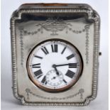 A LATE VICTORIAN/EDWARDIAN SILVER NEO CLASSICAL CASED POCKET WATCH engraved with swags and urns.