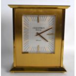 A RETRO CELESTRON ELECTRONIC WITTNAUER MANTEL CLOCK. 9.5ins high.