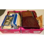 TWO BOXES OF STAMP ALBUMS, various periods & nations. (Qty)