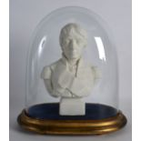 A ROBINSON & LEADBEATER ANTIQUE PARIAN BUST OF LORD NELSON in a James Hetley & Co of London