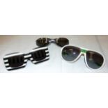 A SET OF THREE PAIRS OF VINTAGE SUNGLASSES. (3)