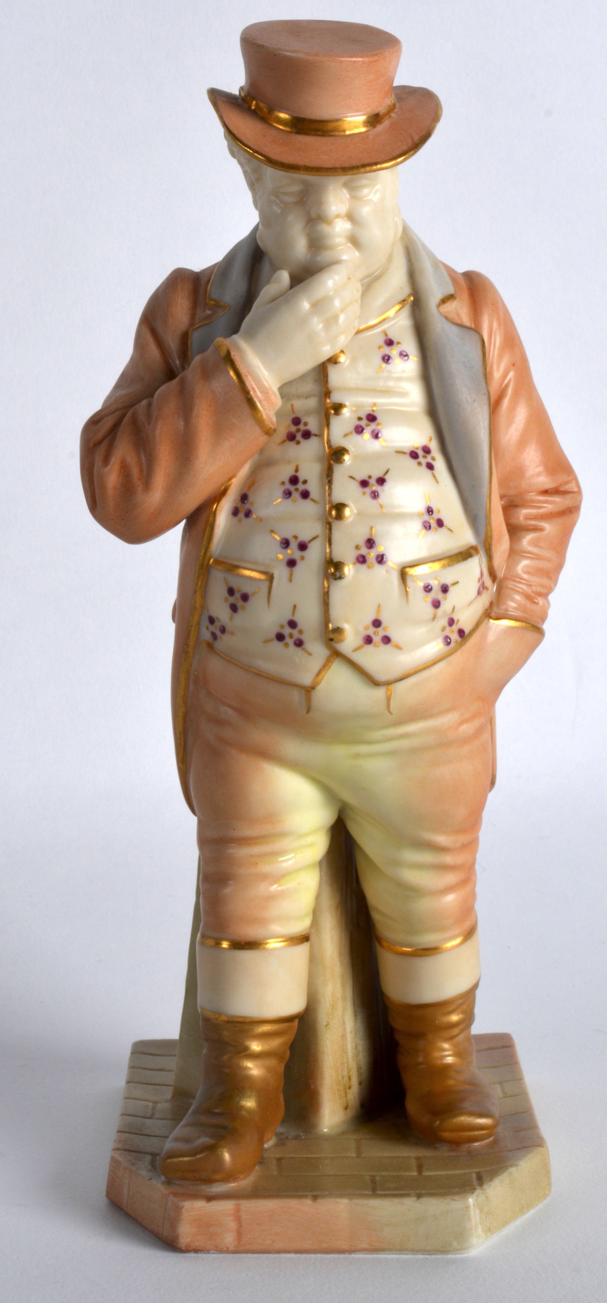 A ROYAL WORCESTER FIGURE OF THE ENGLISHMAN 'JOHN BULL' C1905. 6.75ins high.