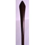 A 19TH/20TH CENTRY SOUTH SEA ISLANDS POLYNESIAN TYPE WOODEN PADDLE. 4Ft 8ins long.