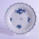 AN 18TH CENTURY WORCESTER PLATE.