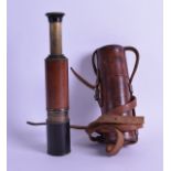 A VICTORIAN ROSS OF LONDON BRASS BOUND FOUR DRAWER TELESCOPE Stamped Ross London No. 78983. 52.5