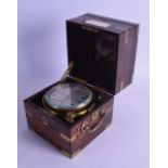 A FINE LATE 19TH CENTURY TWO DAY MARINE CHRONOMETER by Dent of London, No. 53152, within a fine