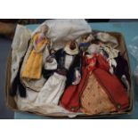 A RARE COLLECTION OF LIBERTY & CO DOLLS depicting royalty etc. (qty)