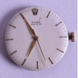 A VINTAGE ROLEX PRECISION WATCH DIAL. Dial 3 cm diameter.