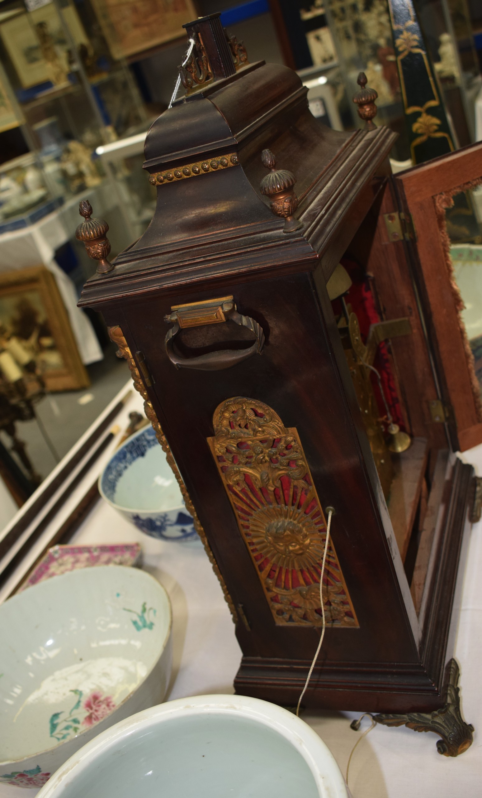 A FINE GEORGE III MAHOGANY PULL REPEATER BRACKET CLOCK by John Taylor of London, with silvered - Image 11 of 12