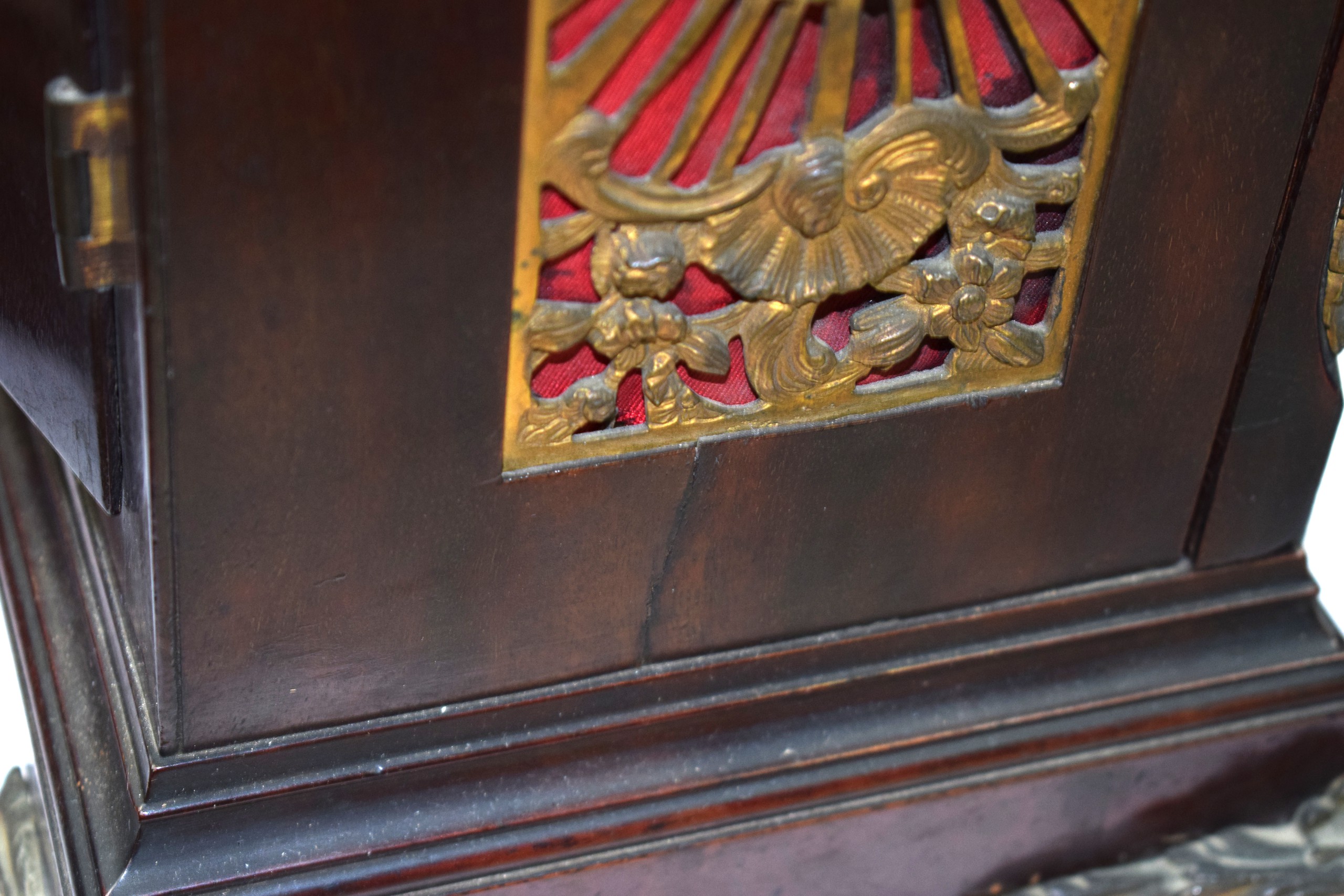 A FINE GEORGE III MAHOGANY PULL REPEATER BRACKET CLOCK by John Taylor of London, with silvered - Image 7 of 12