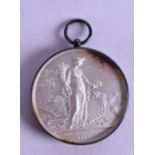 Society for the Improvement of Agriculture, frosted and glazed silver prize medal awarded 1838, by