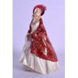 A ROYAL DOULTON FIGURE entitled The Paisley Shawl Hn 1392. 22 cm high.