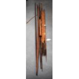 A LARGE COLLECTION OF VINTAGE TRIBAL SPEARS etc. (qty)