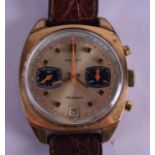 A VINTAGE RELAY INCABLOC WRISTWATCH with triple dial. 3.5 cm wide.