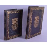 TWO RARE EARLY 19TH CENTURY ITALIAN MATHEMTICAL LEATHER BOUND BOOKS entitled 'StudJ Di Matematca' by