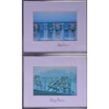 AFTER PHILIP DUNN, Framed Pair of prints, Seaside scenes. 13 cm x 20 cm.