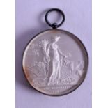 Society for the Improvement of Agriculture, frosted and glazed silver prize medal awarded 1839, by