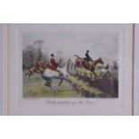 AFTER GEORGE WRIGHT (1860-1942), Framed set of fours prints, "An October Morning", together with