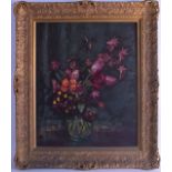 WILLIAM WOOD (1889-1979), Framed Oil on Canvas,still life of flowers.56 cm x 44 cm.