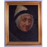 SCOTTISH SCHOOL (Early 20th Century), Framed Oil on Canvas, quarter length portrait of an woman, "