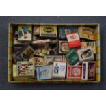 A BOX OF ASSORTED VINTAGE MATCH BOXES. (qty)