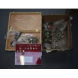 A BOX OF ASSORTED EARLY COINAGE together with hundreds of metal detector finds. (qty)