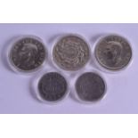 FIVE CASED SILVER 'HISTORIC COINS OF THE BRITISH EMPIRE' with certificates. (5)