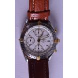A GENTLEMANS BOXED BREITLING CHRONOGRAPH WRISTWATCH. 3.5 cm wide.