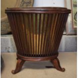 A DUTCH BRASS LINED BUCKET with swing handle. 33 cm high not inc handle.