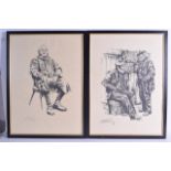 SCOTTISH SCHOOL (20th Century), Framed Set of Four Prints, indistinctly signed, "The Village Idiot",